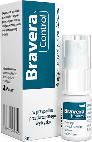 Bravera Control – Lidocaine Delay Spray for Premature Ejaculation – 8ml