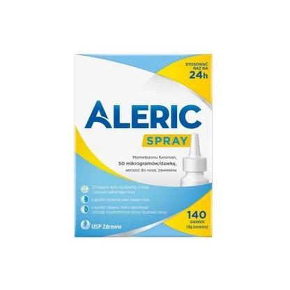 Aleric Spray Mometazonu furoinian 50 mcg/dawkę 140 dawek (18g) – Aleric Spray Mometasone Furoate 50 mcg/dose 140 doses (18g) Nasal Spray