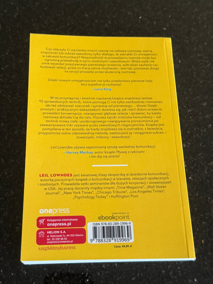 Polish 🇵🇱 Book - Leil Lowndes - Dogadaj sie z kazdym - Next Day Delivery