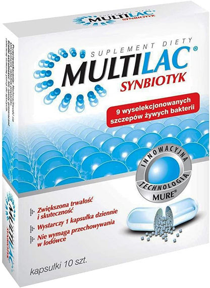 MULTILAC - 10 kapsułek, Synbiotyki