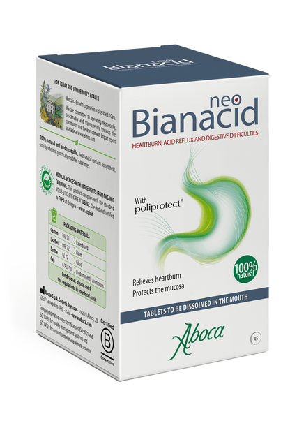 Aboca NeoBianacid Acidity and Reflux - 45 Tablets