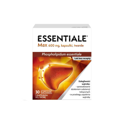 Essentiale MAX Original Essentiale Forte MAX 30 CAPS - Podwójna Siła 600 mg Polski