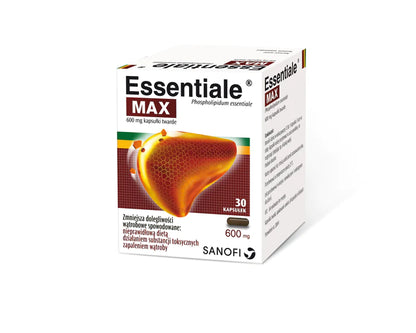 Essentiale MAX Original Essentiale Forte MAX 30 CAPS - Podwójna Siła 600 mg Polski