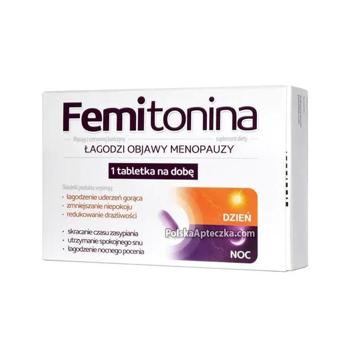 Femitonina Lagodzi leczenia Menopauzy (łagodzenie objawów menopauzy) - 2 x 30 tabletek 