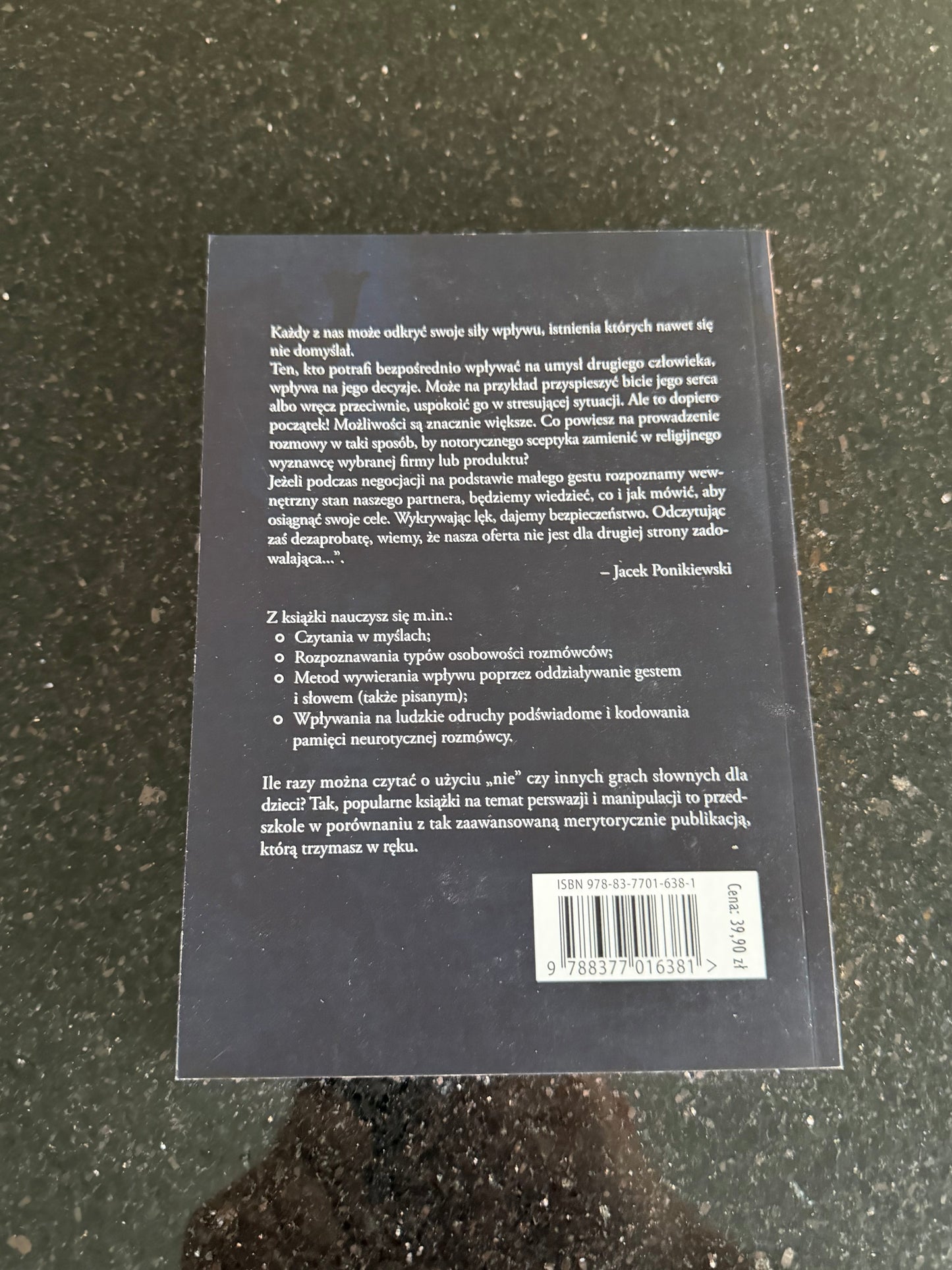 🇵🇱Polish Book - Jacek Ponikiewsk - Manipulacja Neuroperswazyjna