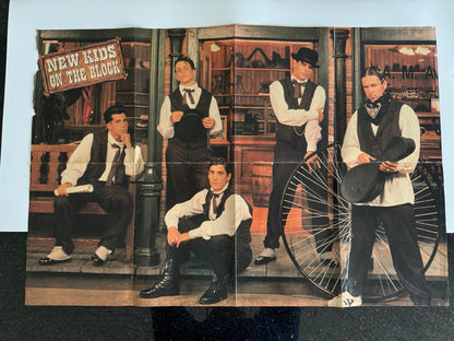 New Kids On The Block Large Sized Old School Poster - RARE