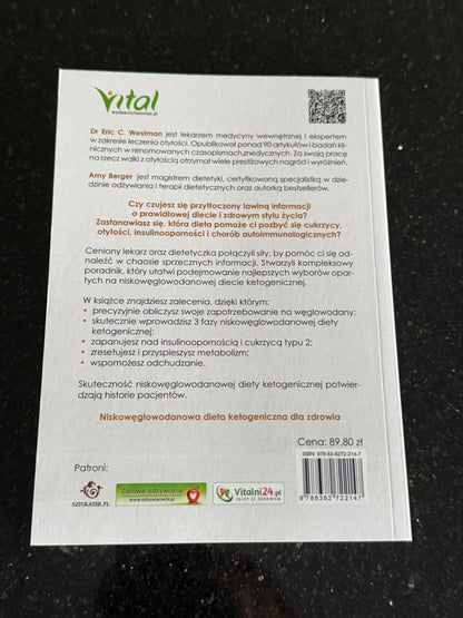 🇵🇱Polish Book - Dr.Eric Westman,Amy Berger - Dieta Ketogeniczna