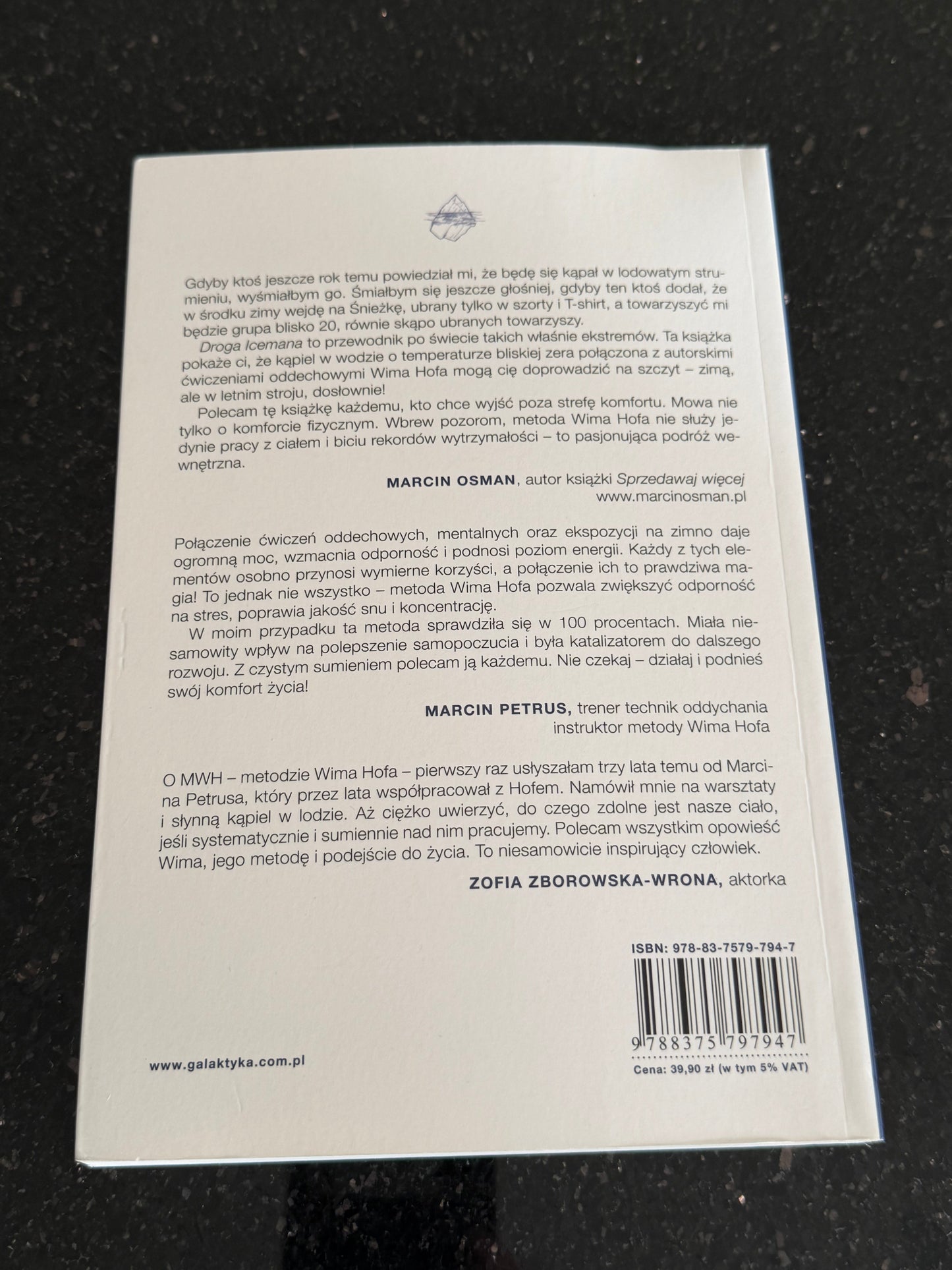 🇵🇱Polish Book - Wim Hof - Droga Icemana - Metoda Wima Hofa