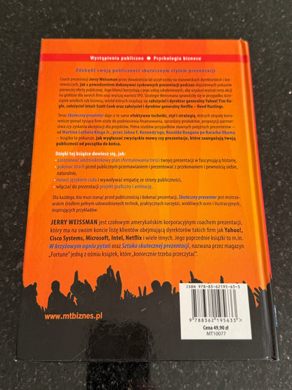 🇵🇱Polish Book - Jerry Weissman - Skuteczny Prezenter Polska Ksiazka