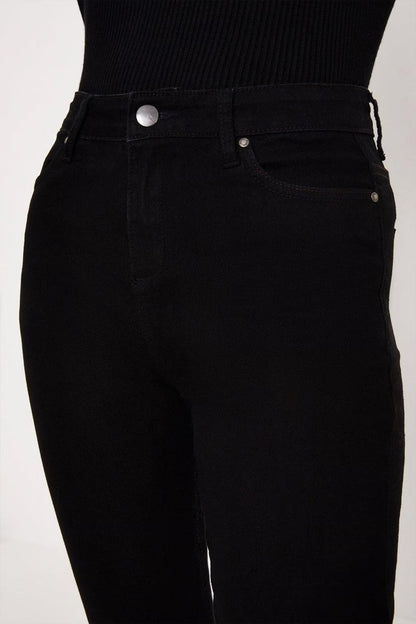 Oasis Lily High Rise Skinny Jean Black - Size 14
