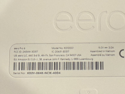 Amazon eero Pro 6E mesh Wi-Fi router | 2.5 Gbps Ethernet | Coverage up to 560 m2 | Connect 100+ devices | Ideal for streaming, working, and gaming | 3-Pack
