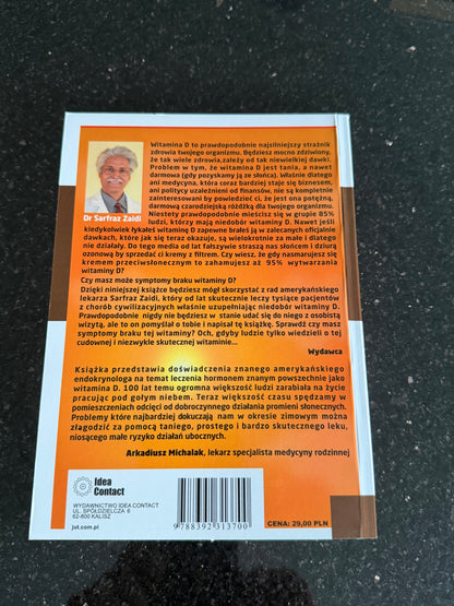 🇵🇱Polish Book - Dr.Sarfaz Zaidi - Witamina D kluczem do zdrowia