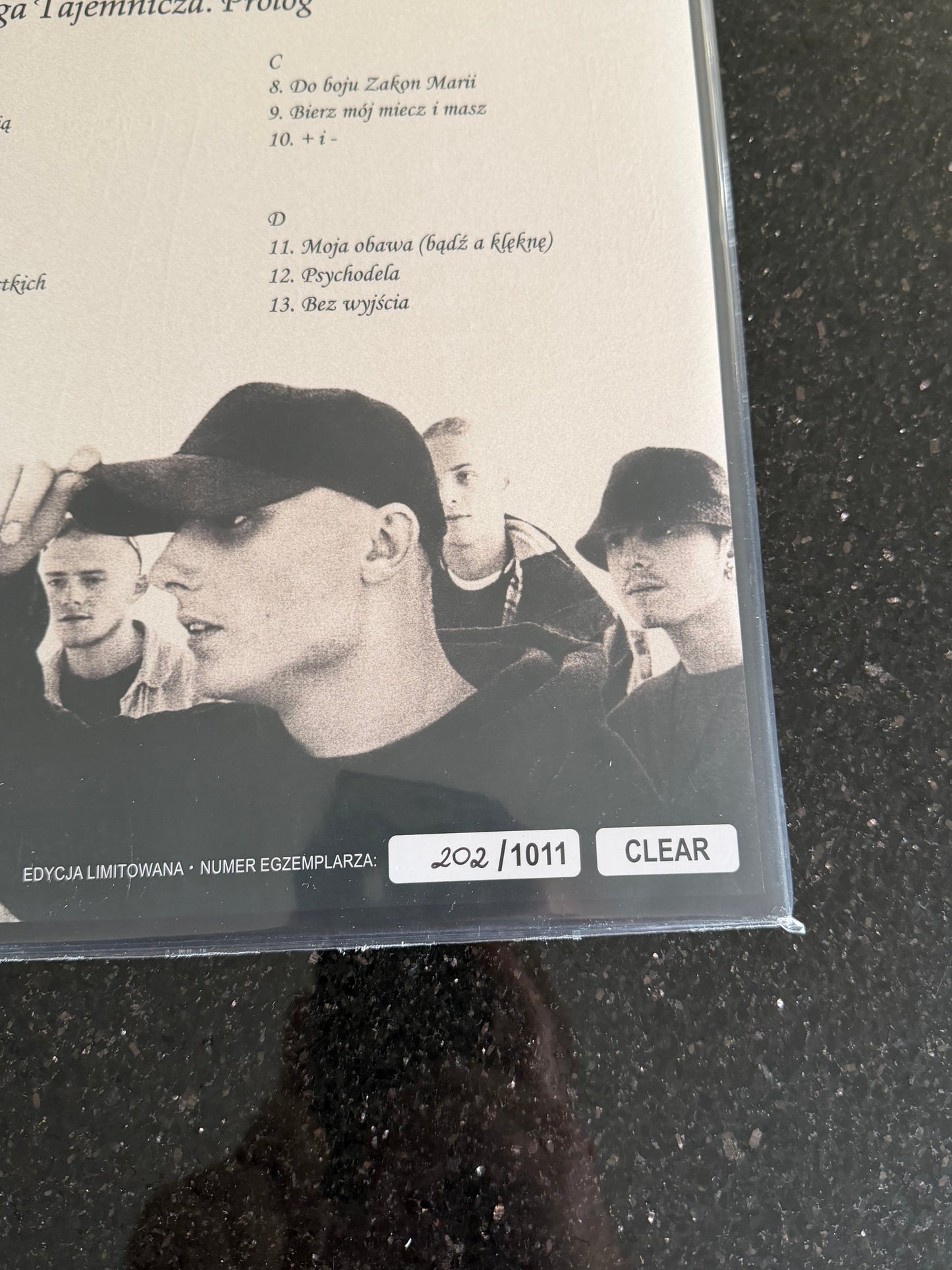 🇵🇱 Polish Hip Hop Vinyl - Kaliber 44 - Ksiega Tajemnicza Prolog Limit.Ed. Clear LP Numbered Polski Rap
