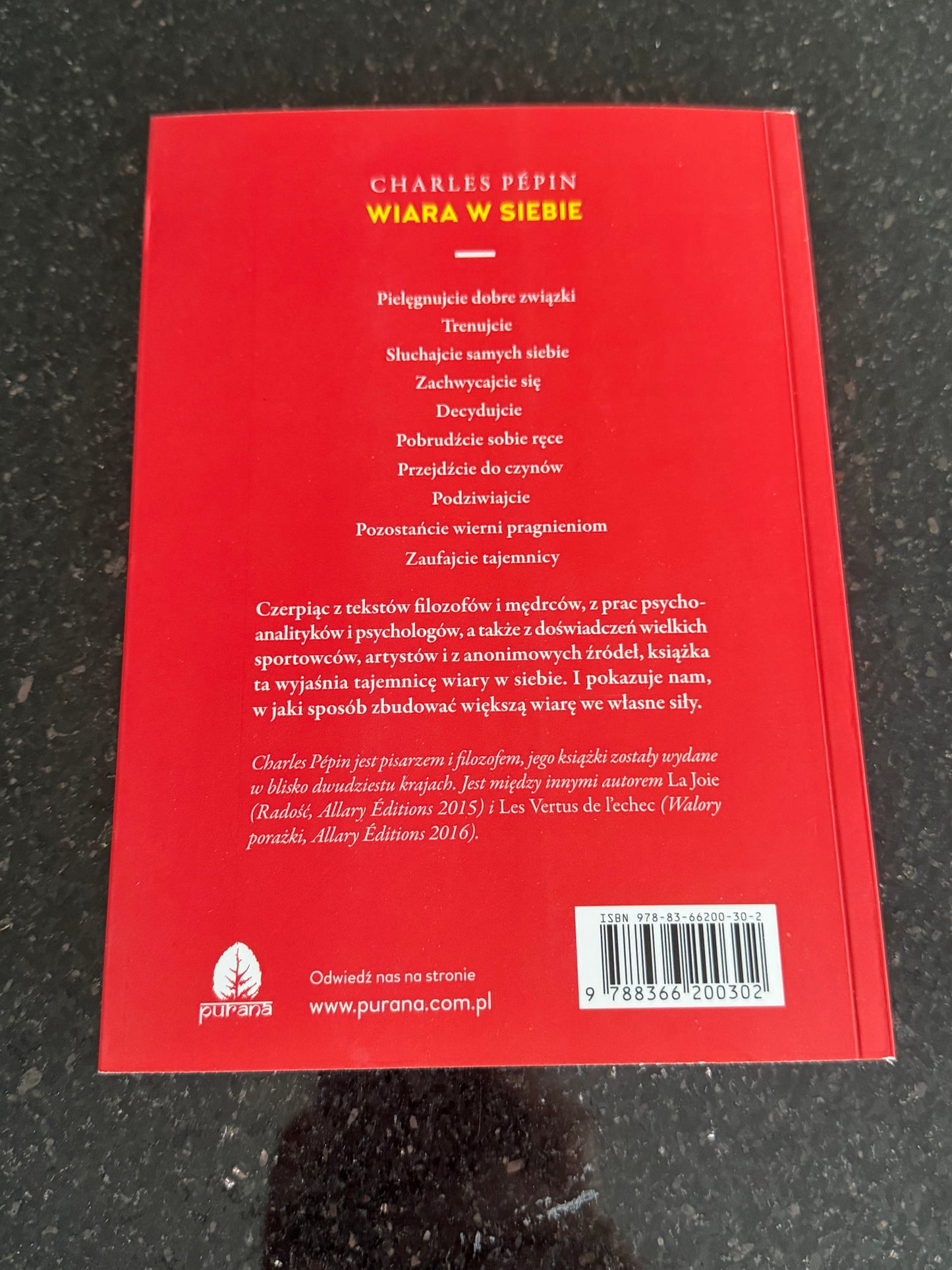 🇵🇱Polish Book - Charles Pepin - Wiara w siebie. Jak ja rozwinac