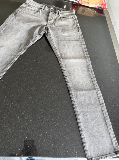 G - Star Mens Jeans 3301 Slim Burten Black/Grey Stretch Denim 32/30