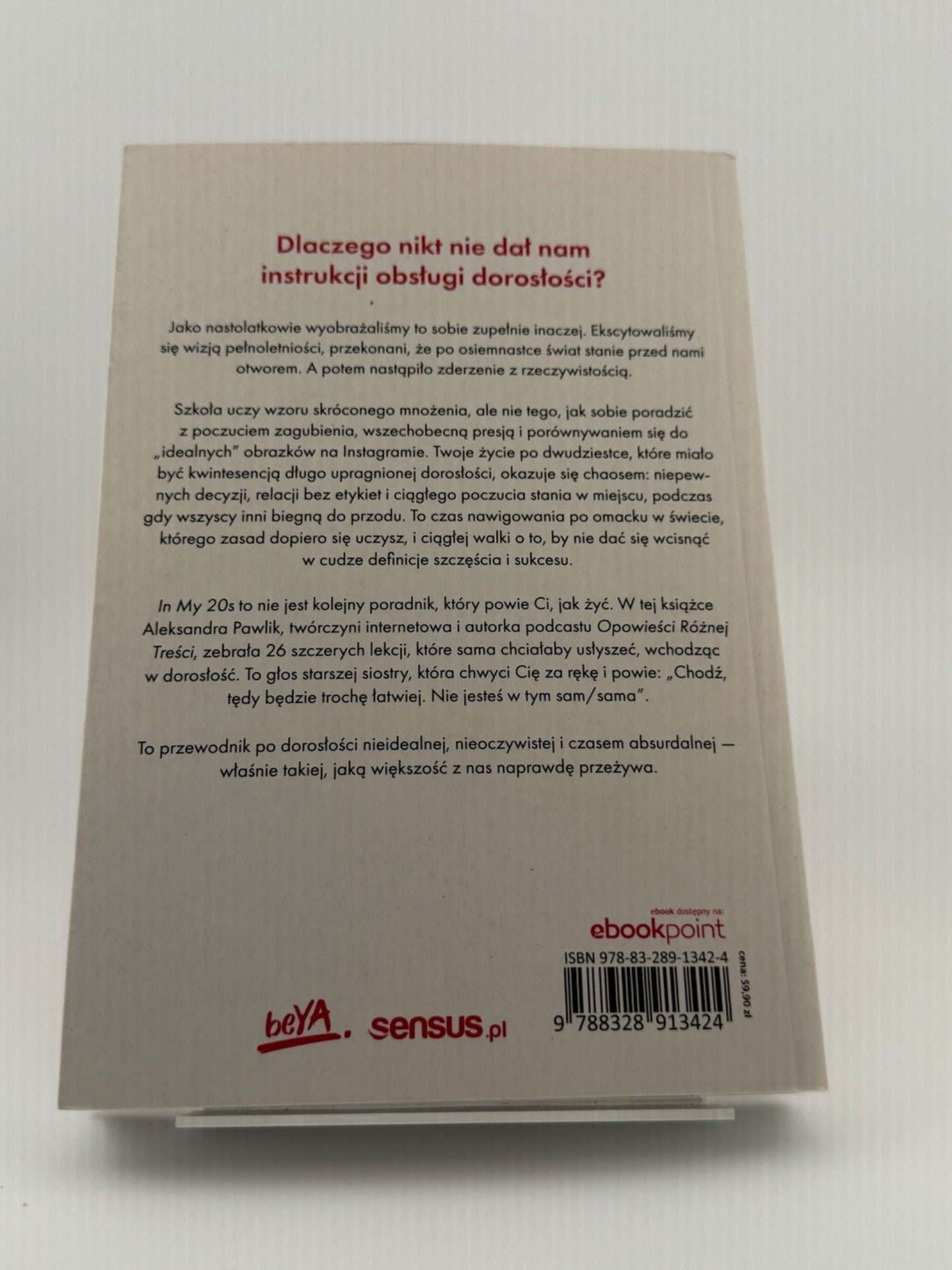 🇵🇱Polish Book - Aleksandra Pawlik - In My 20s. 26 lekcji, które dałabym młodszej sobie