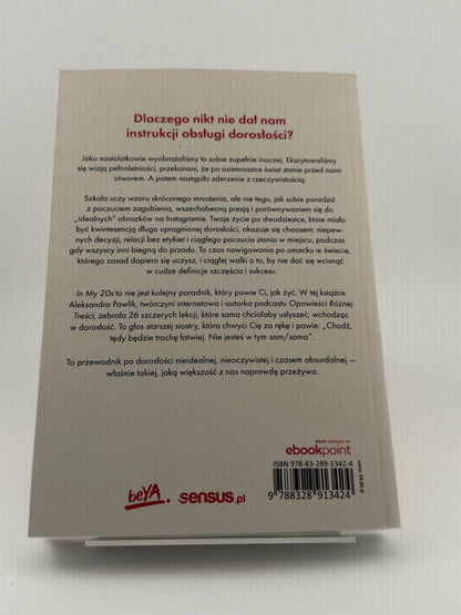 🇵🇱Polish Book - Aleksandra Pawlik - In My 20s. 26 lekcji, które dałabym młodszej sobie