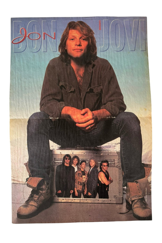 Jon Bon Jovi Medium Sized Old School Poster - RARE