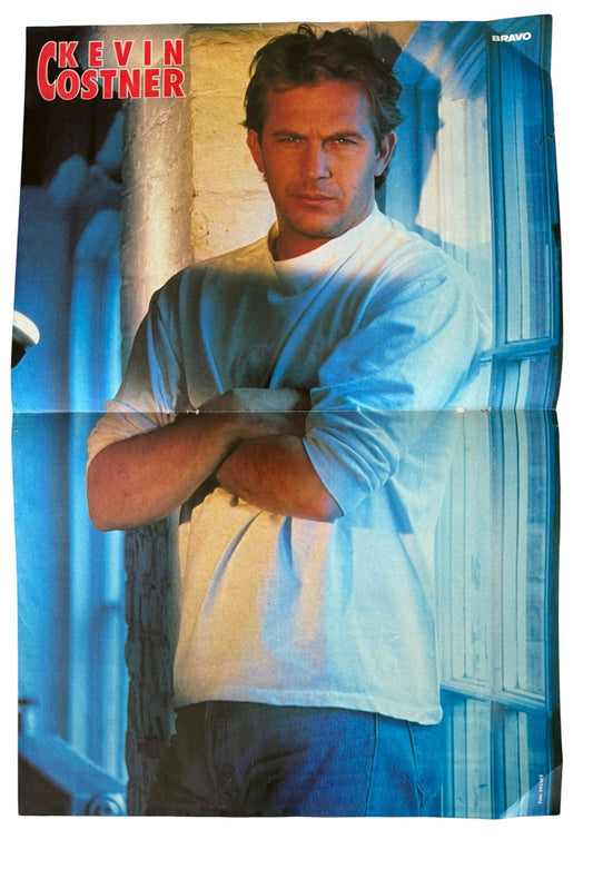 Kevin Costner Medium Sized Old School Poster - RARE