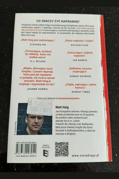 Matt Haig - Dość dobre powody, aby pozostać przy życiu - Polish Book