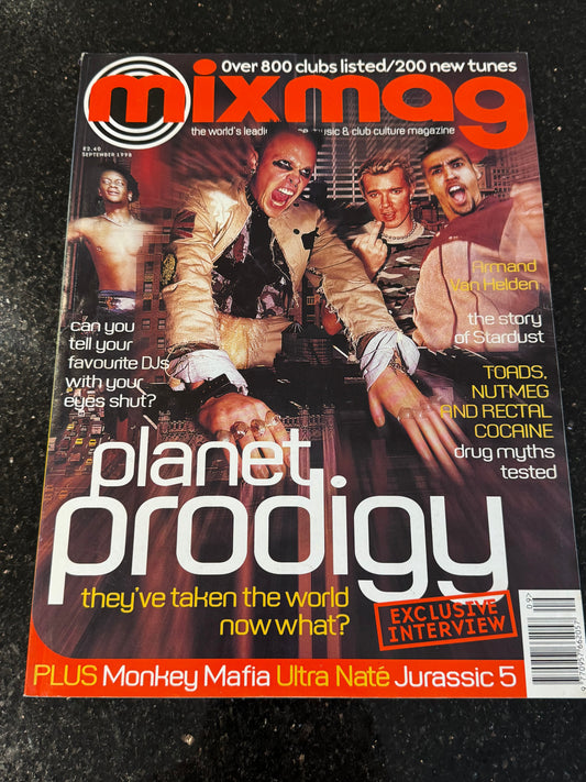 Mixmag Magazine planet:Prodigy September 1998 Rare