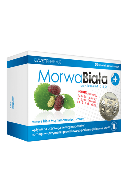 MORWA BIAŁA PLUS, TABLETKI POWLEKANE - 60 Tablets - My Health Oasis