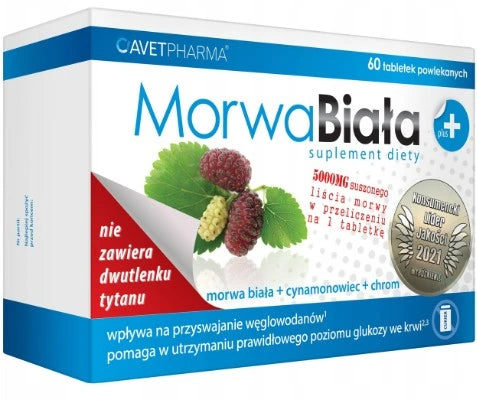 MORWA BIAŁA PLUS, TABLETKI POWLEKANE - 60 Tablets