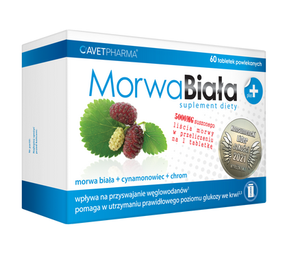 MORWA BIAŁA PLUS, TABLETKI POWLEKANE - 60 Tablets