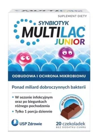 MULTILAC Junior Synbiotyk - 20 pieces - My Health Oasis