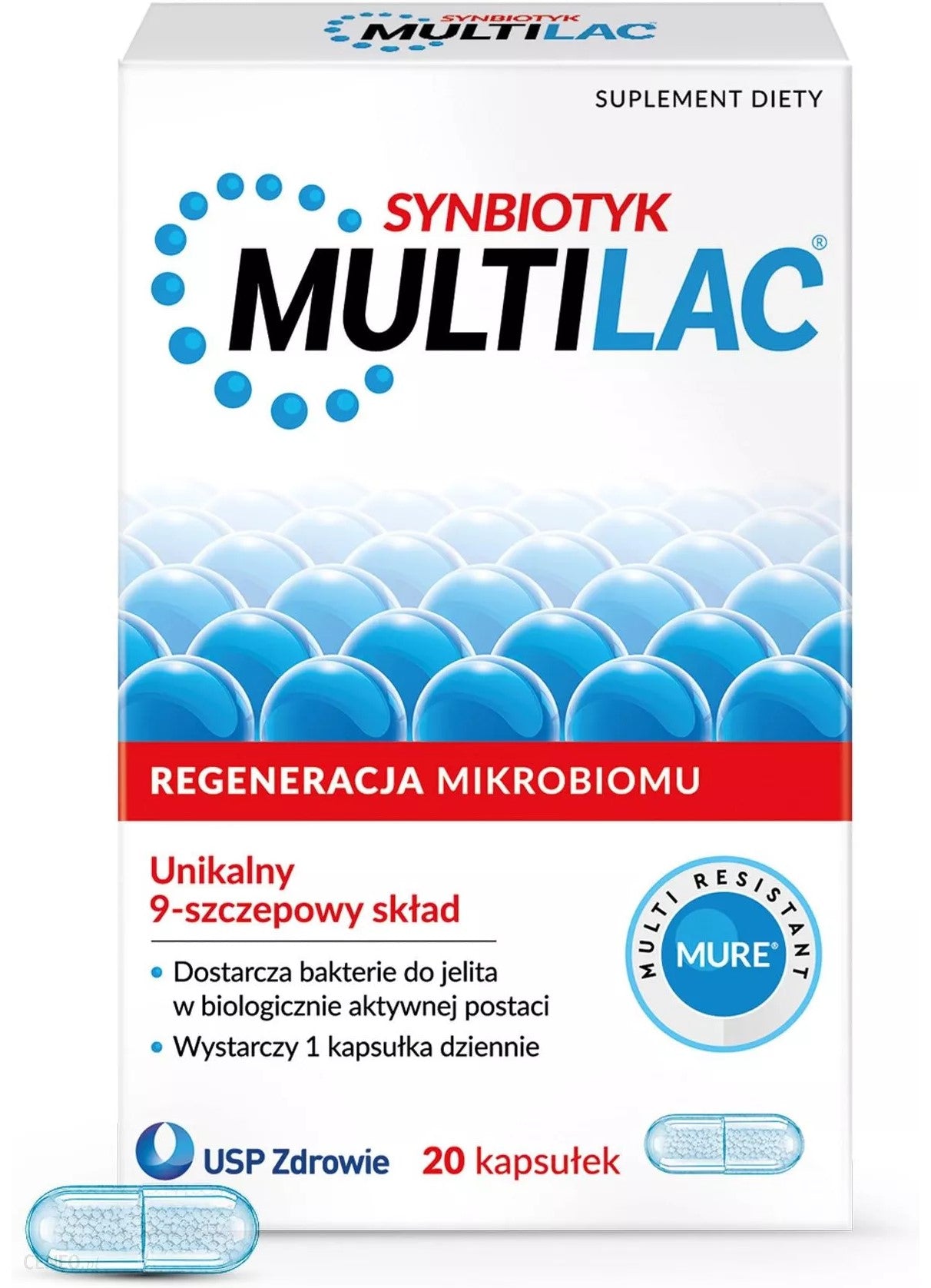 MULTILAC - 20 capsules, Synbiotics