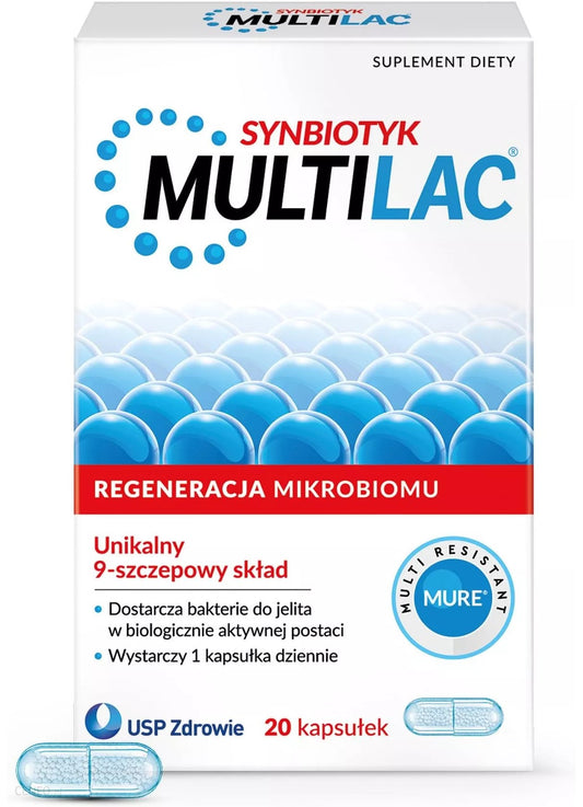 MULTILAC - 20 kapsułek, Synbiotyki