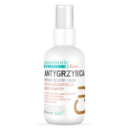 Nanobiotic Med Forte Antygrzybica Preparat do Stóp i Dłoni – Nanobiotic Med Forte Antifungal Spray for Feet & Hands