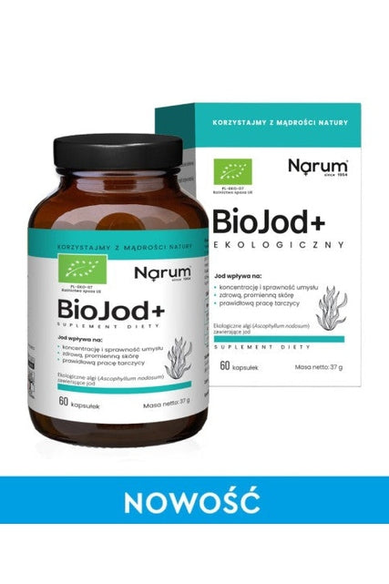 Narum BioJod+ Ekologiczny 60 kapsułek – Narum BioJod+ Organic Iodine 60 Capsules