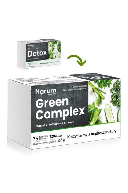 Narum Green Complex Detox - 75 Capsules