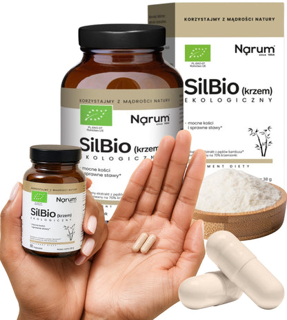Narum SilBio (krzem) Ekologiczny 60 kapsułek – Narum SilBio Organic Silicon 60 Capsules