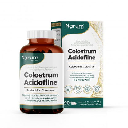 Narum Colostrum Acidofilne - 90 Kapsułek (200mg)