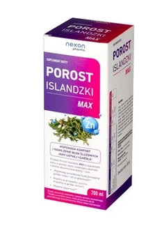Nexon Pharma Porost Islandzki MAX – Iceland Moss & Zinc Throat & Immunity Liquid – 200ml
