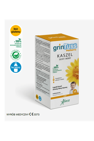 OPEN PACKAGING - Aboca GrinTuss Pediatric Cough Syrup 180G