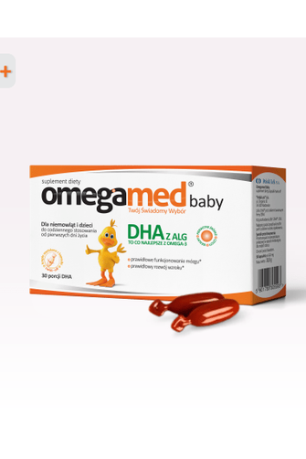 Omegamed Baby DHA from Algae Twist-Off Capsules for Newborns & Infants – 30 Caps