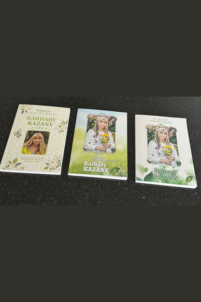 PORADY NATUROTERAPEUTKI Barbara Kazana Cz.1 Cz.2 Cz.3 Set Polish Book UK Post