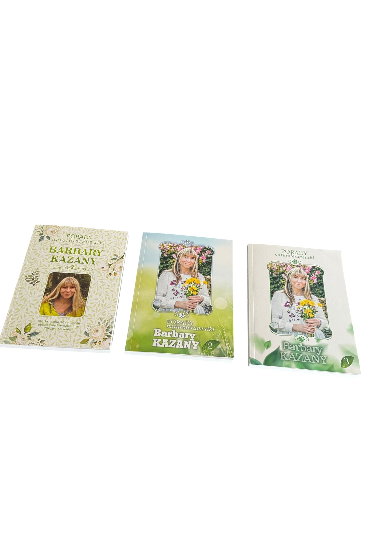PORADY NATUROTERAPEUTKI Barbara Kazana Cz.1 Cz.2 Cz.3 Set Polish Book UK Post