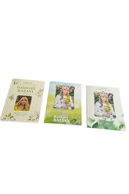 PORADY NATUROTERAPEUTKI Barbara Kazana Cz.1 Cz.2 Cz.3 Set Polish Book UK Post