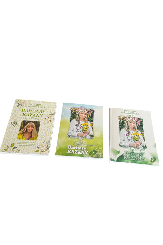 PORADY NATUROTERAPEUTKI Barbara Kazana Cz.1 Cz.2 Cz.3 Set Polish Book UK Post