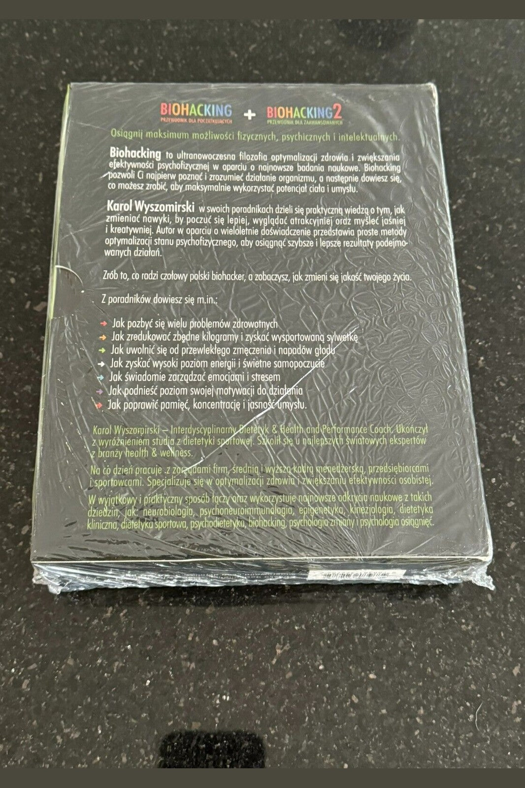 Pakiet Biohacking 1 & 2 KAROL WYSZOMIRSKI Polish Book