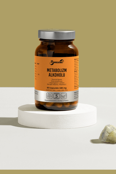 Panaseus Metabolizm Alkoholu 50 kapsułek 540 mg – Panaseus Alcohol Metabolism 50 capsules 540 mg