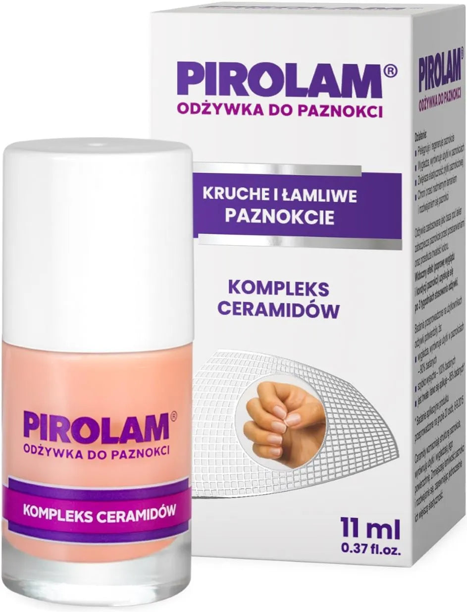 Pirolam Odżywka do Paznokci Kruche i Łamliwe Kompleks Ceramidów 11ml – Pirolam Nail Conditioner Brittle & Fragile Nails Ceramide Complex 11ml