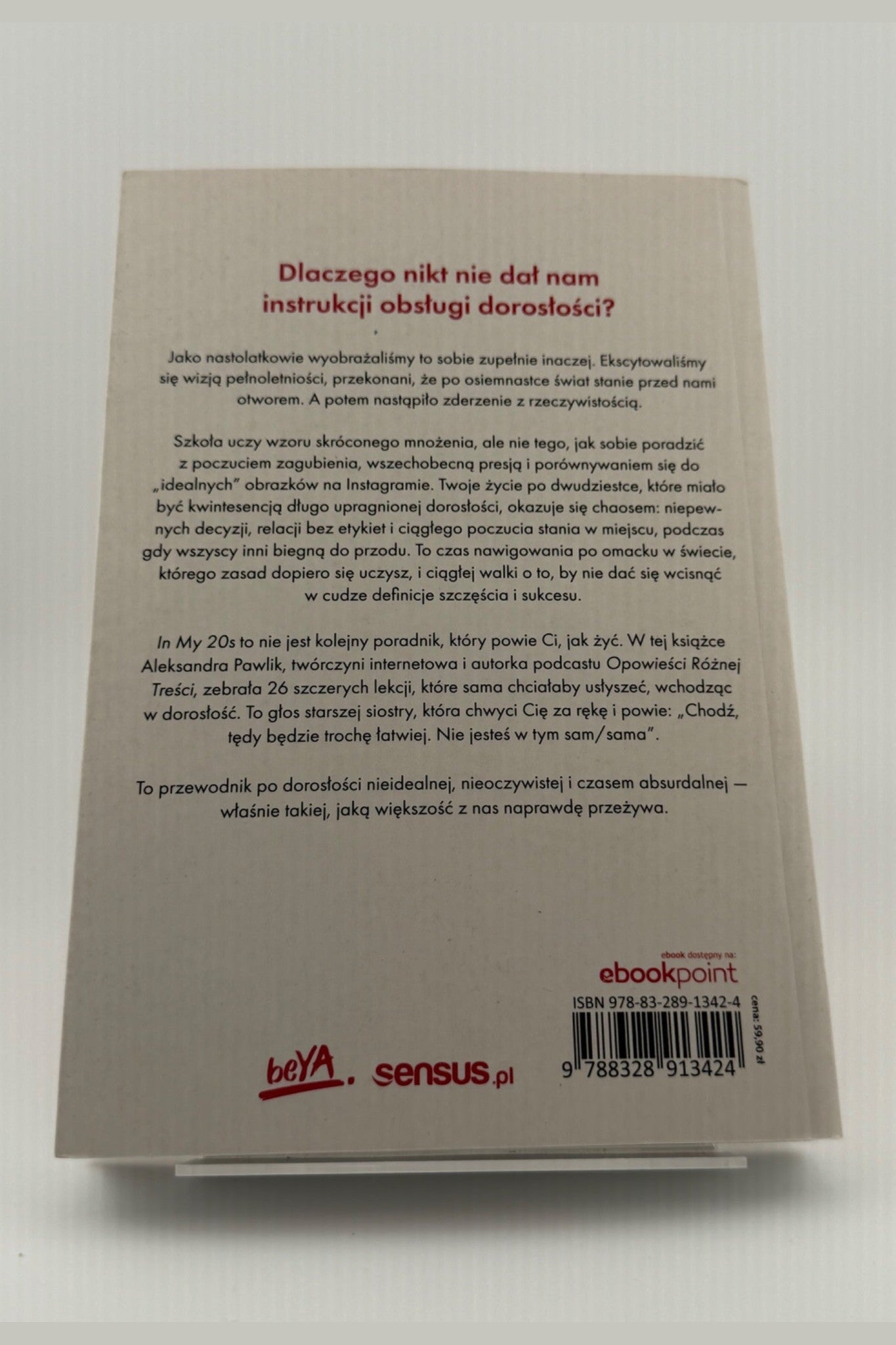 🇵🇱Polish Book - Aleksandra Pawlik - In My 20s. 26 lekcji, które dałabym młodszej sobie