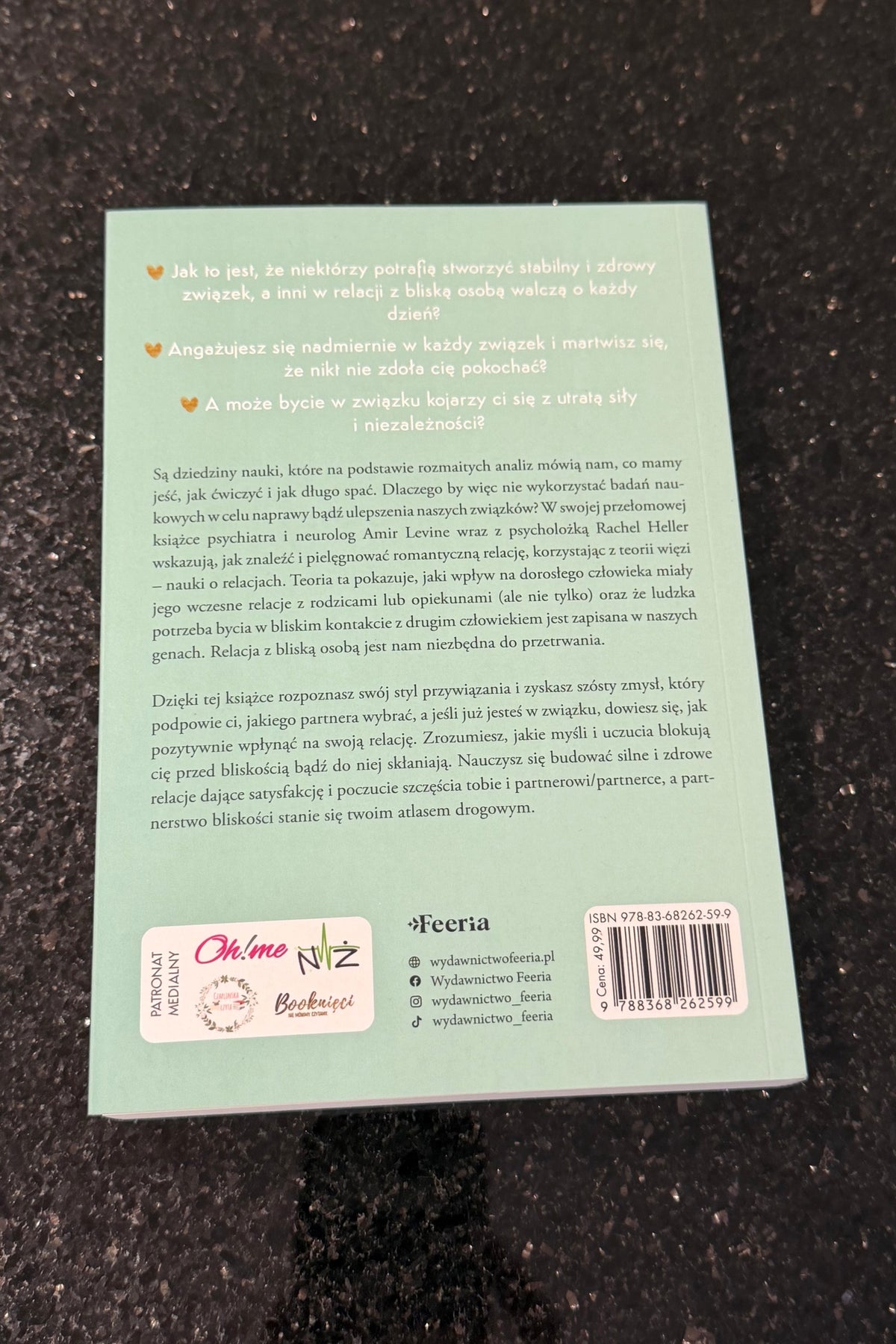 🇵🇱Polish Book - Amir Levine Rachel Heller - Partnerstwo Bliskości
