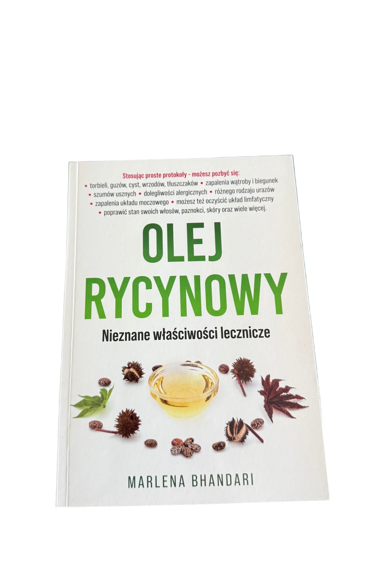 Polish 🇵🇱 Book - B Marlena Bhandari - Olej Rycynowy - Nieznane Wlasciwosci