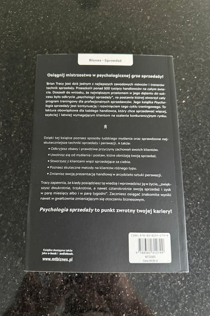 🇵🇱Polish Book - Brian Tracy - Psychologia Sprzedazy Sprzedaży